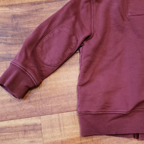 Janie and Jack EUC 18-24 months maroon knit shawl collar cardigan - Picture 7 of 7